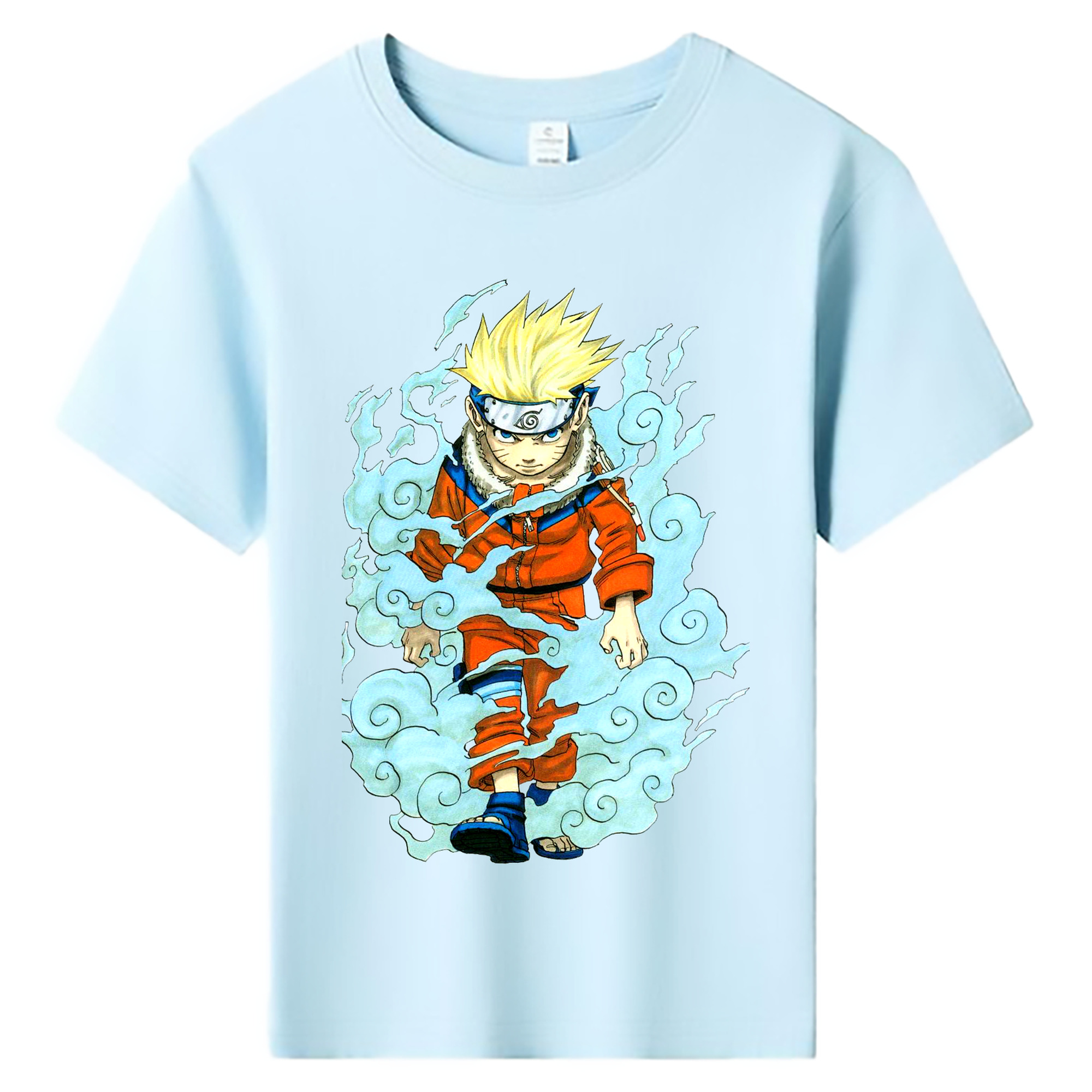 （画像用） NARUTO -ナルト- うずまき ナルト Uzumaki Naruto 綿100％キッズTシャツ（フロントプリント）